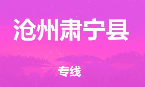 邯鄲到滄州肅寧縣物流專線-建筑材料運(yùn)輸專線-時(shí)間準(zhǔn)時(shí)